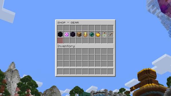 The DonutSMP in-game shop GUI showing the gear tab