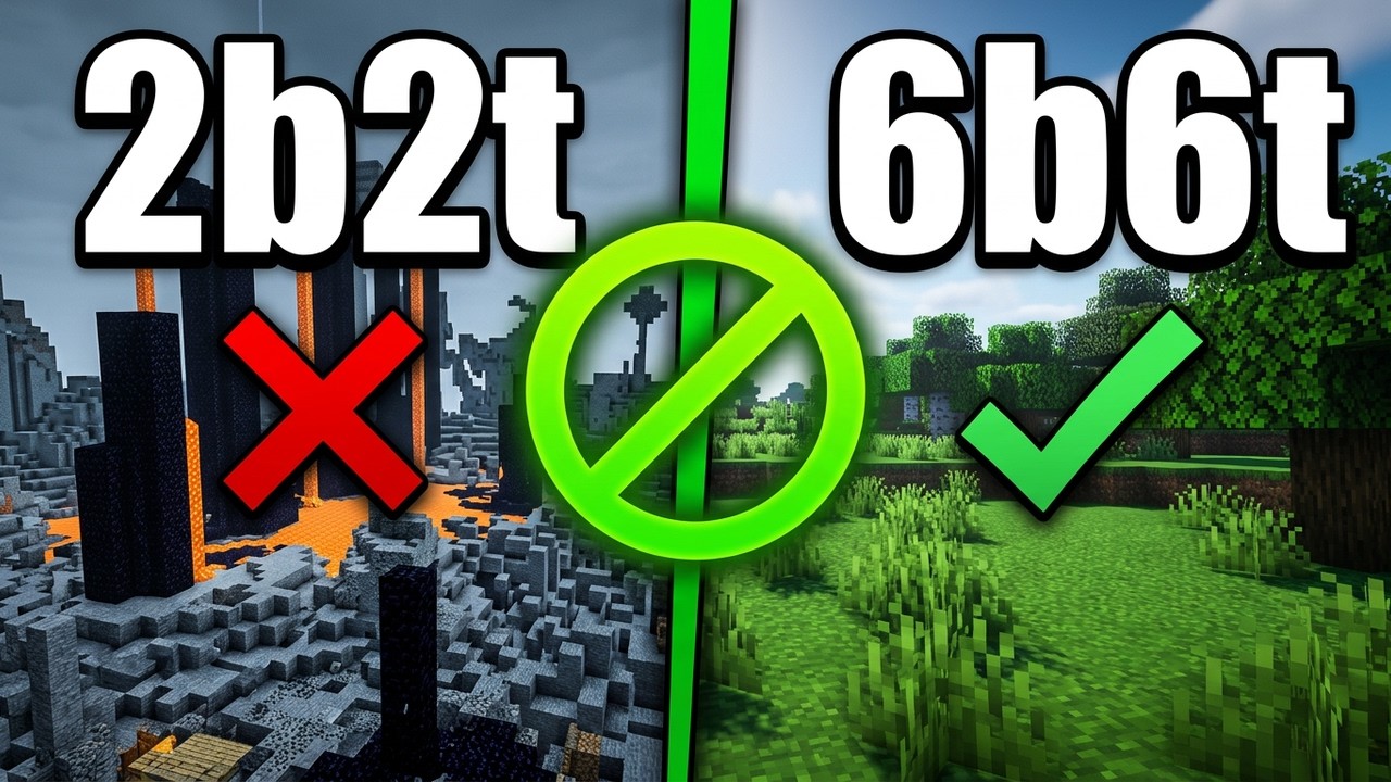 Thumbnail for 2b2t vs 6b6t